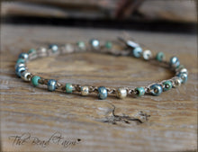 Load image into Gallery viewer, Handmade Crocheted Bead Anklet - Beach Anklet - The Bead Farm
