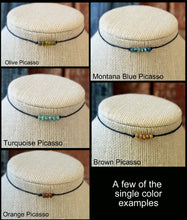 Load image into Gallery viewer, Design Your Own Adjustable String Choker with Picasso Beads - The Bead Farm
