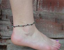 Load image into Gallery viewer, Dainty Beaded Hand Crocheted Anklet with Boho Style - The Bead Farm
