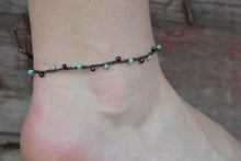 Load image into Gallery viewer, Dainty Beaded Hand Crocheted Anklet with Boho Style - The Bead Farm
