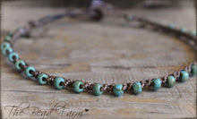 Load image into Gallery viewer, Boho Style Crocheted Bead Anklet
