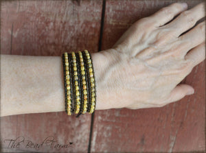 Leather Wrap Bracelet - Seed Bead Wraps - The Bead Farm