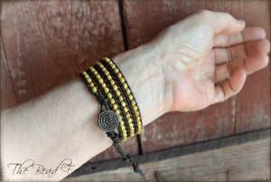 Leather Wrap Bracelet - Seed Bead Wraps - The Bead Farm