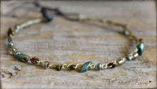 Load image into Gallery viewer, Crocheted Bead Anklet- Dainty Anklets - The Bead Farm
