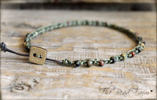 Load image into Gallery viewer, Hand Crocheted Anklet with Aged Czech Seed Beads - The Bead Farm
