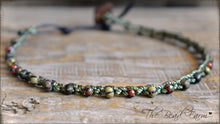 Load image into Gallery viewer, Hand Crocheted Anklet with Aged Czech Seed Beads - The Bead Farm
