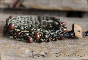 Boho Wrap Bracelet - Crocheted Bead Wrap - The Bead Farm