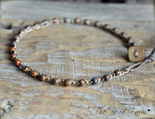 Load image into Gallery viewer, Boho Crocheted Bead Anklet - Dainty Anklet - The Bead Farm
