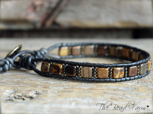 Men's Tile Bracelet - Men's Jewelry - The Bead Farm