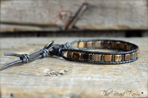 Men's Tile Bracelet - Men's Jewelry - The Bead Farm