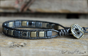 Men's Tile Bracelet - Men's Jewelry - The Bead Farm