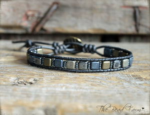 Men's Tile Bracelet - Men's Jewelry - The Bead Farm