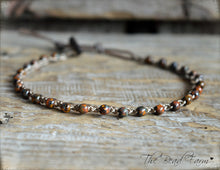 Load image into Gallery viewer, Boho Crocheted Bead Anklet - Dainty Anklet - The Bead Farm
