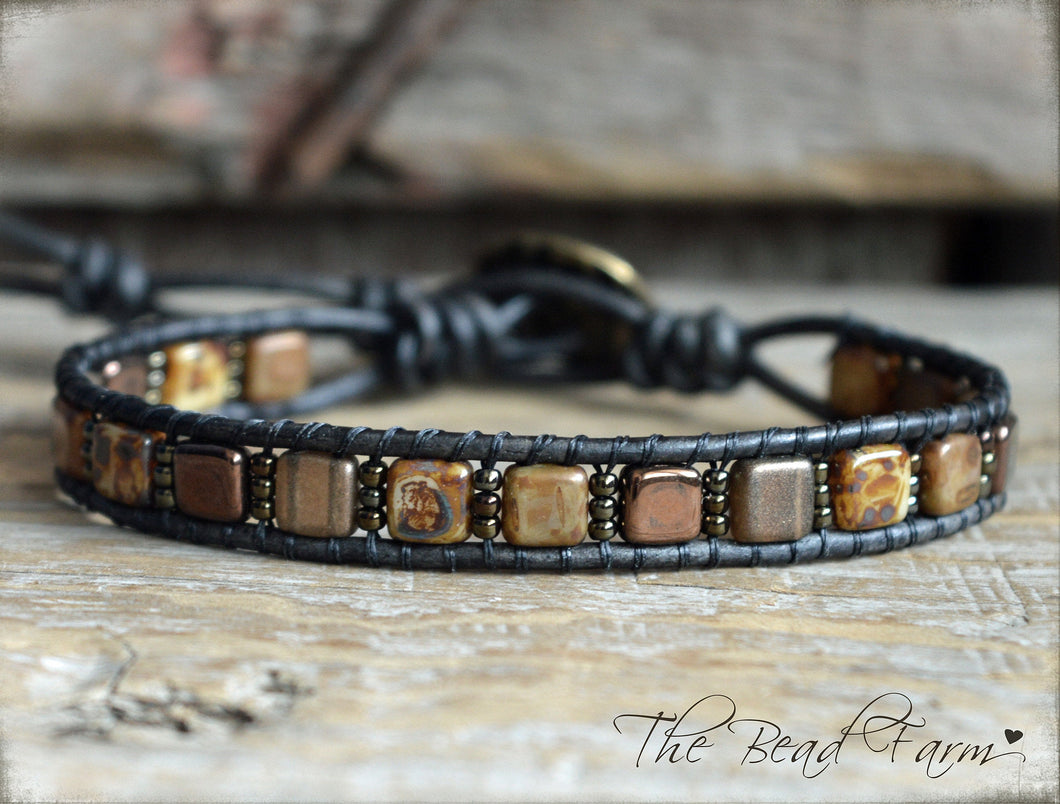 Men's Tile Bracelet - Men's Jewelry - The Bead Farm