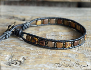 Men's Tile Bracelet - Men's Jewelry - The Bead Farm