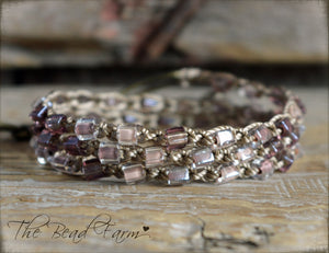 Boho Wrap Bracelet - Crocheted Bead Wrap - The Bead Farm