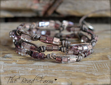 Load image into Gallery viewer, Knotted Leather Wrap Bracelet with Beads - The Bead Farm

