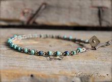 Load image into Gallery viewer, Boho Style Hand Crocheted Anklet with Beads - The Bead Farm

