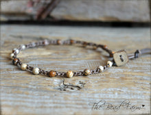 Load image into Gallery viewer, Hand Crocheted Dainty Anklet with Gemstones - The Bead Farm
