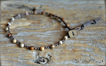 Load image into Gallery viewer, Hand Crocheted Dainty Anklet with Gemstones - The Bead Farm
