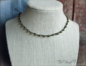 Dainty Crocheted Bead Choker - Crocheted Bead Wraps - The Bead Farm