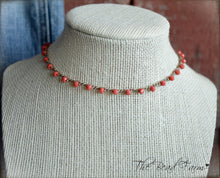 Load image into Gallery viewer, Crocheted Bead Necklace - Crocheted Bead Bracelet - The Bead Farm
