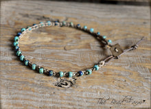 Load image into Gallery viewer, Boho Style Hand Crocheted Anklet with Beads - The Bead Farm
