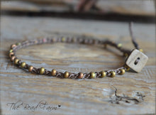 Load image into Gallery viewer, Dainty Hand Crocheted Bead Anklet for Women - The Bead Farm
