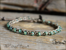 Load image into Gallery viewer, Handmade Crocheted Bead Anklet - Beach Anklet - The Bead Farm

