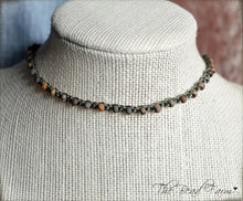 Load image into Gallery viewer, Versatile Crocheted Choker Necklace / Double Wrap Bracelet
