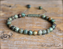 Load image into Gallery viewer, African Turquoise Bracelet- Adjustable Yoga Bracelet- The Bead Farm
