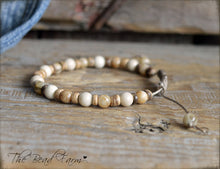 Load image into Gallery viewer, Handmade Adjustable Yoga Bracelet with Gemstones
