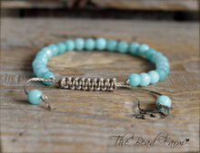 Load image into Gallery viewer, Amazonite Bracelet - Adjustable Yoga Bracelet - The Bead Farm
