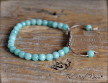 Load image into Gallery viewer, Amazonite Bracelet - Adjustable Yoga Bracelet - The Bead Farm
