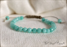 Load image into Gallery viewer, Amazonite Bracelet - Adjustable Yoga Bracelet - The Bead Farm
