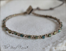 Load image into Gallery viewer, Hand Crocheted Bead Anklet - Dainty Anklets - The Bead Farm
