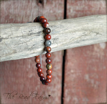 Load image into Gallery viewer, Jasper Gemstone Bracelet - Adjustable Yoga Bracelet - The Bead Farm
