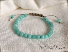 Load image into Gallery viewer, Amazonite Bracelet - Adjustable Yoga Bracelet - The Bead Farm
