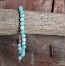 Load image into Gallery viewer, Amazonite Bracelet - Adjustable Yoga Bracelet - The Bead Farm
